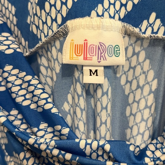 LuLaRoe size medium blue and white maxi dress or long skirt - Picture 2 of 2